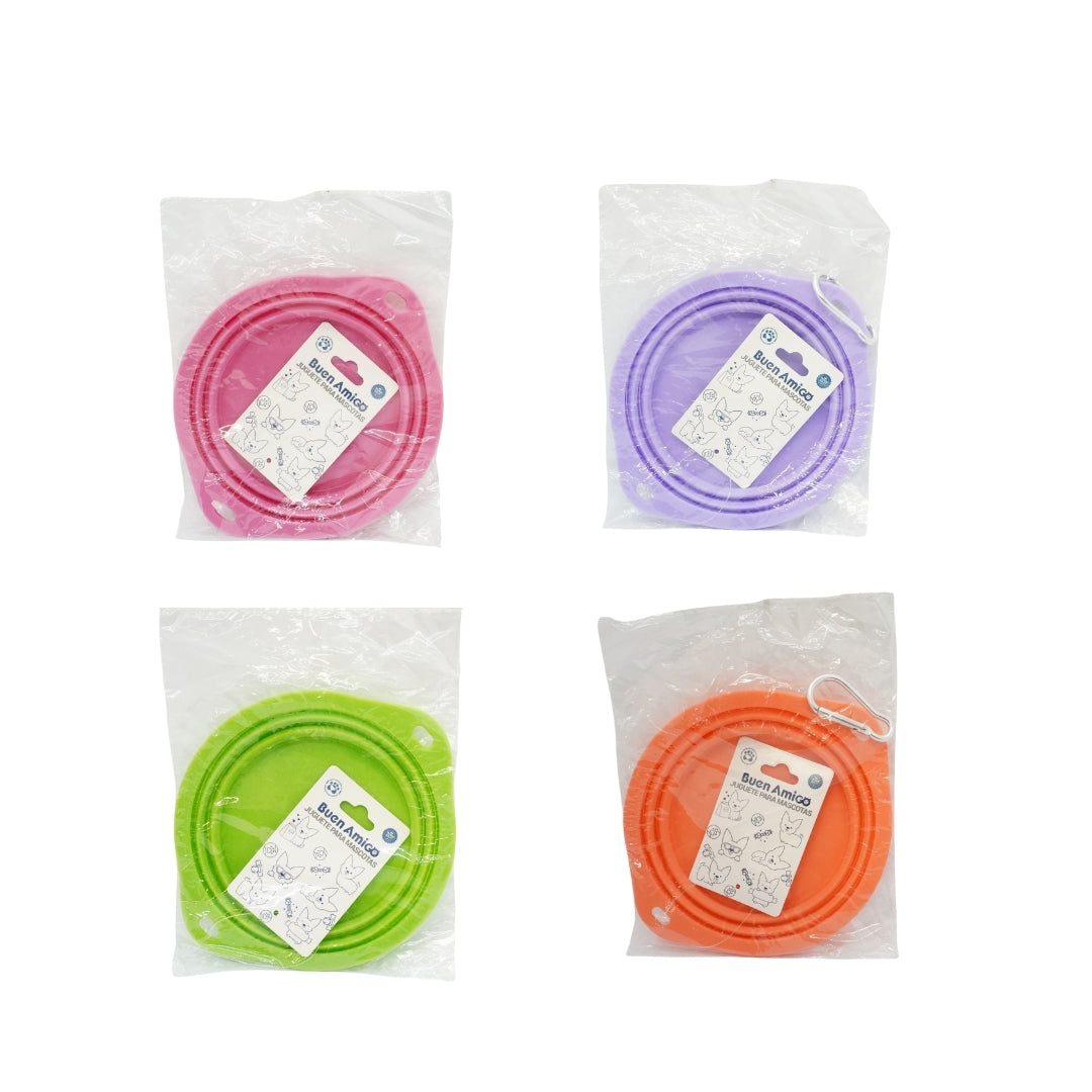 Comedero Plegable Portátil para Mascotas 350 ml – Buen Amigo