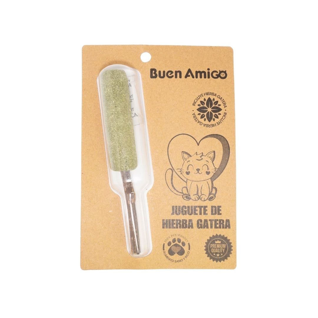 JUGUETE DE HIERBA GATERA PALETA PARA GATOS – Buen Amigo