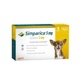 SIMPARICA 3 COMPRIMIDOS PARA PERROS DE 1,3 A 2,5 KG