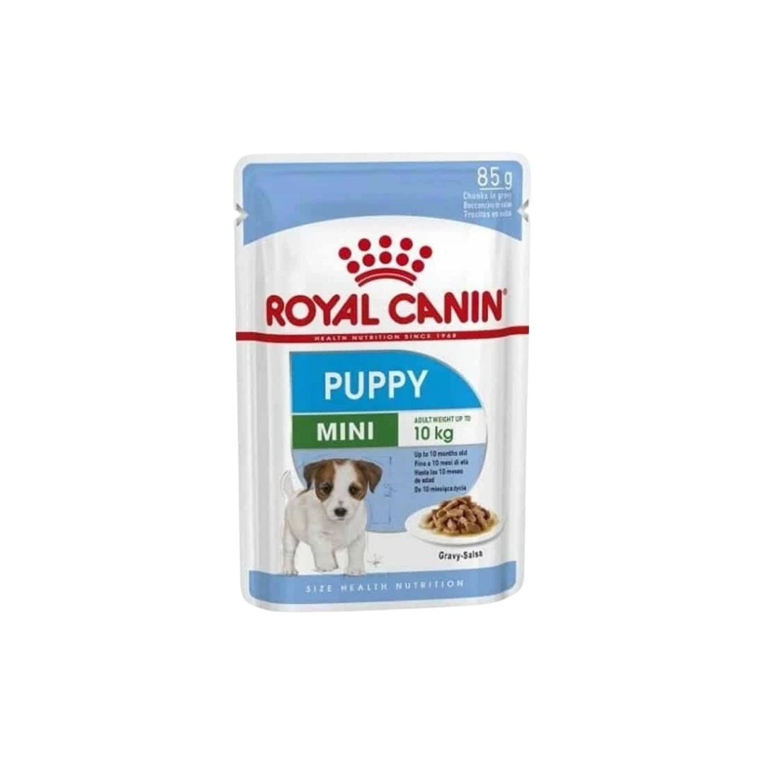 Royal Canin Mini Puppy Pouch 85 g – Alimento Húmedo para Cachorros de Razas Pequeñas