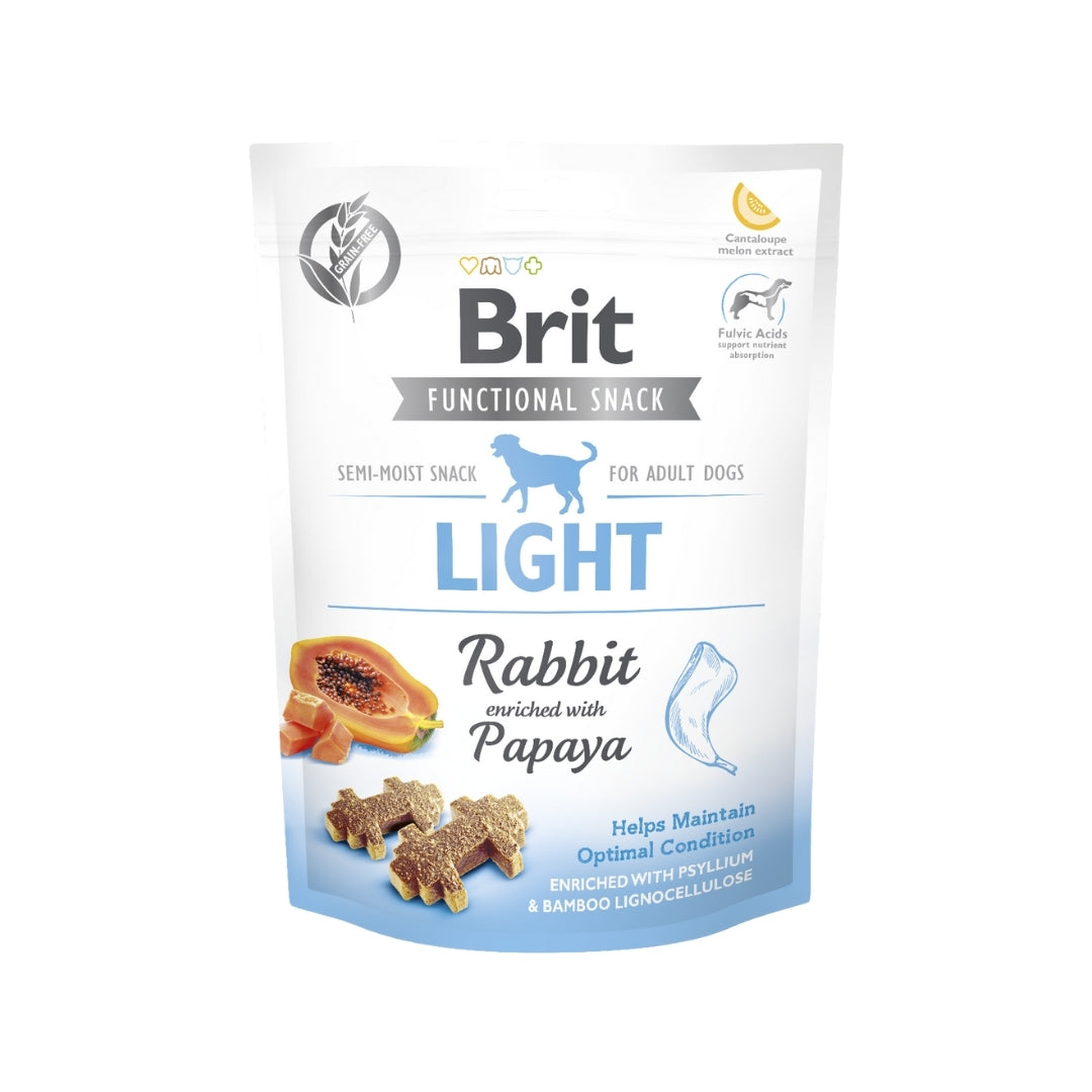 Brit Functional Snack Light Rabbit & Papaya 150 g - Perros