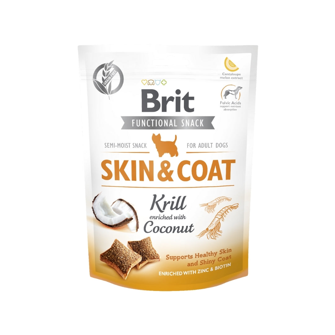 Brit Functional Snack Skin & Coat 150 g - Perros