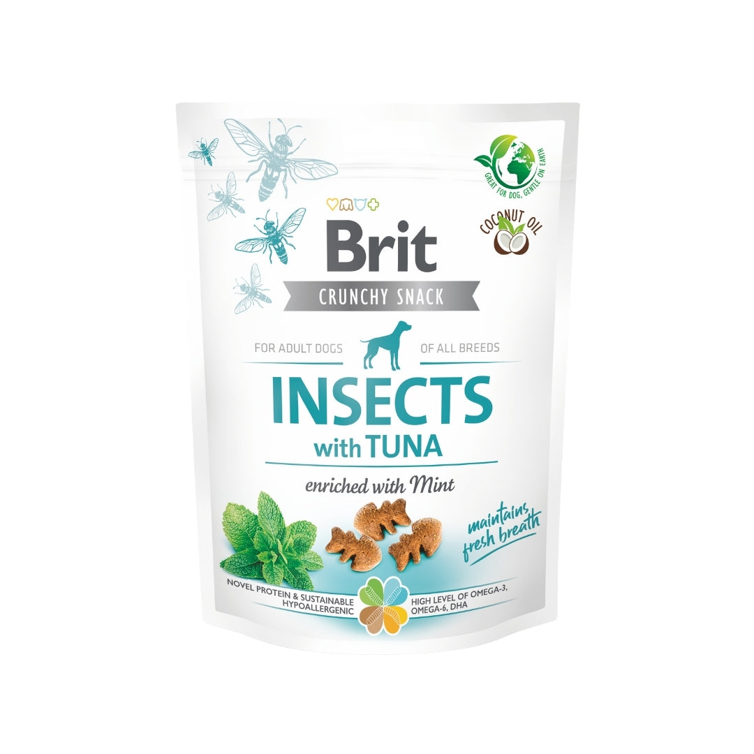 Brit Crunchy Snack Insects with Tuna 200 g - Perros