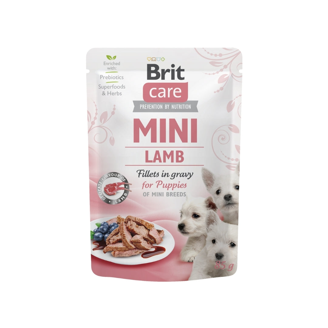 Brit Care Mini Puppy Lamb Fillets in Gravy 85 g - Perros