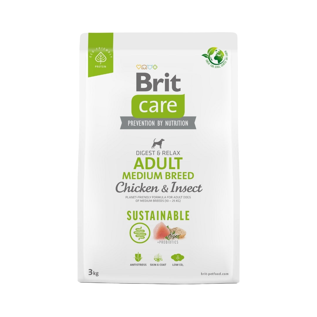 Brit Care Dog Chicken & Insect Adult Medium Breed 3 kg - Perros