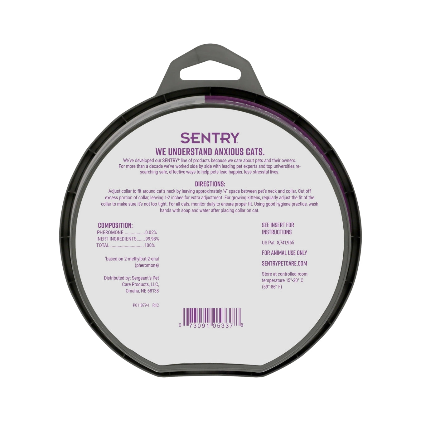 Sentry Calming Collar Cat - Gatos