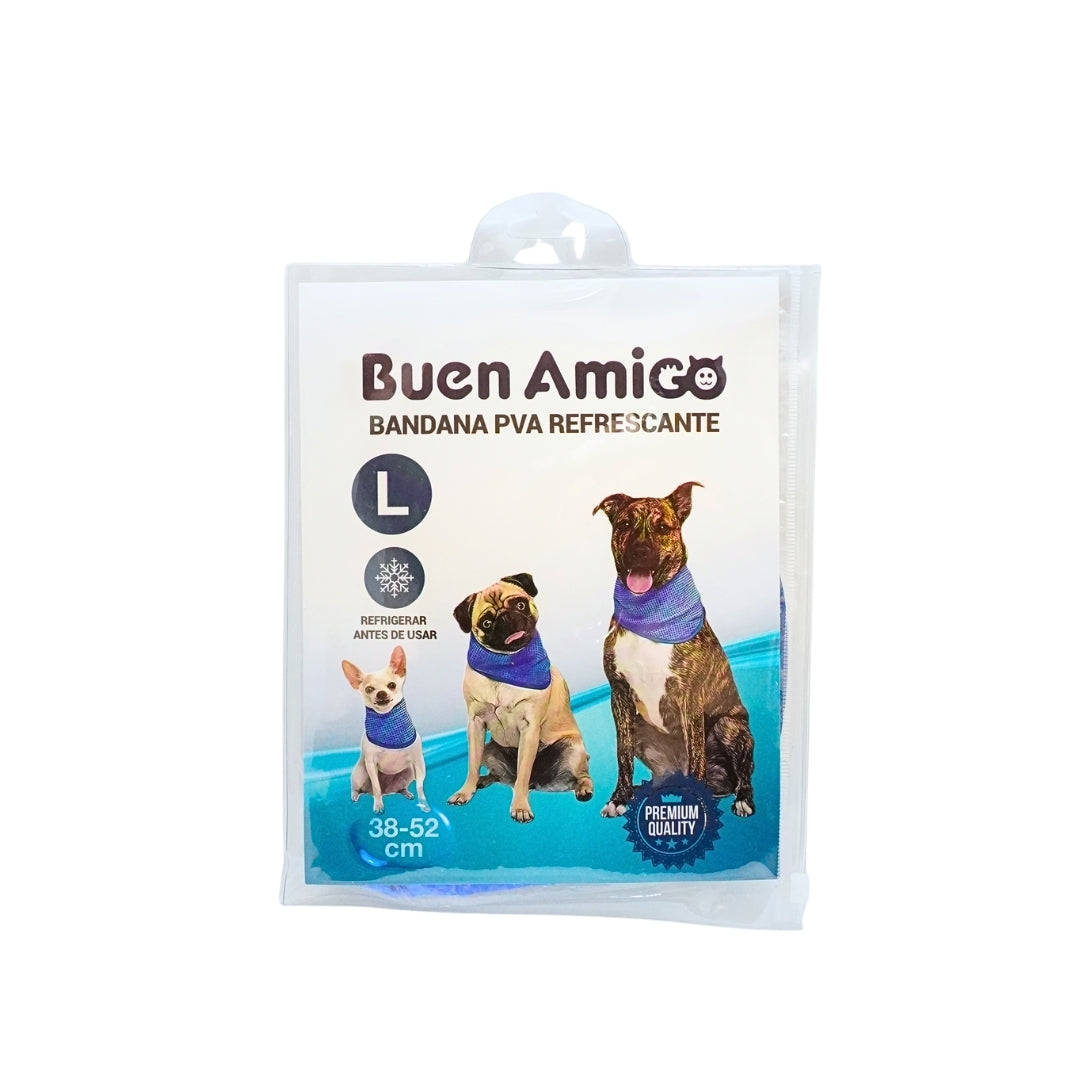 Bufanda Refrescante para Perros 38–52 cm Talla L – Buen Amigo