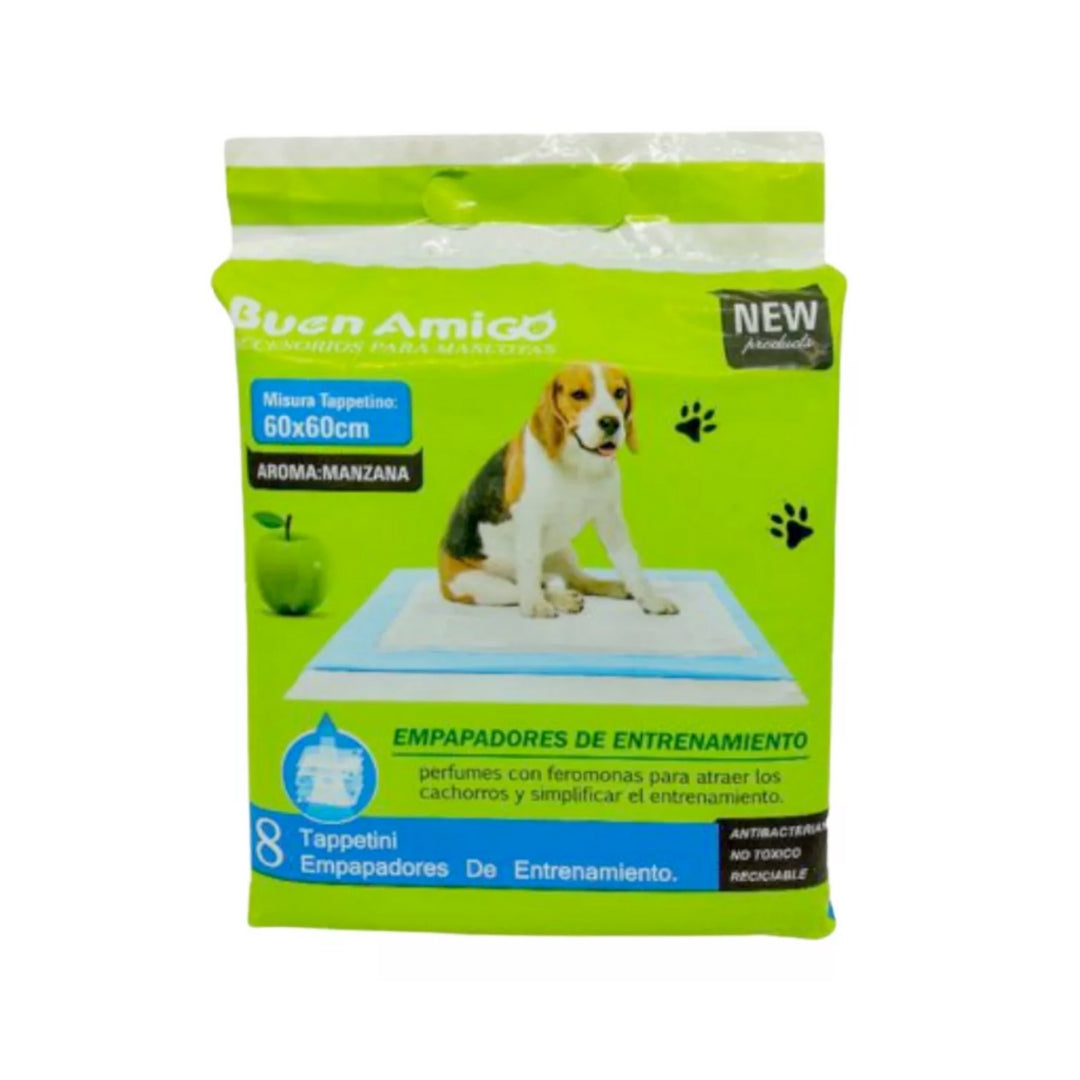 Sabanillas Higiénicas Aroma Manzana para Perros 60 x 60 cm – Buen Amigo