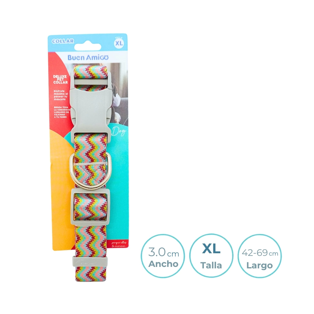 Collar Ajustable para Perros 3,0 cm Talla XL – Buen Amigo
