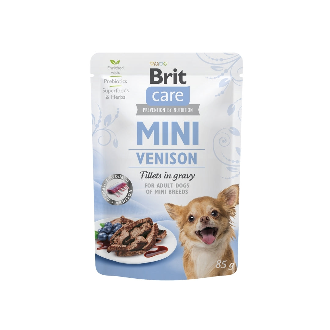 Brit Care Mini Venison Fillets in Gravy 85 g - Perros