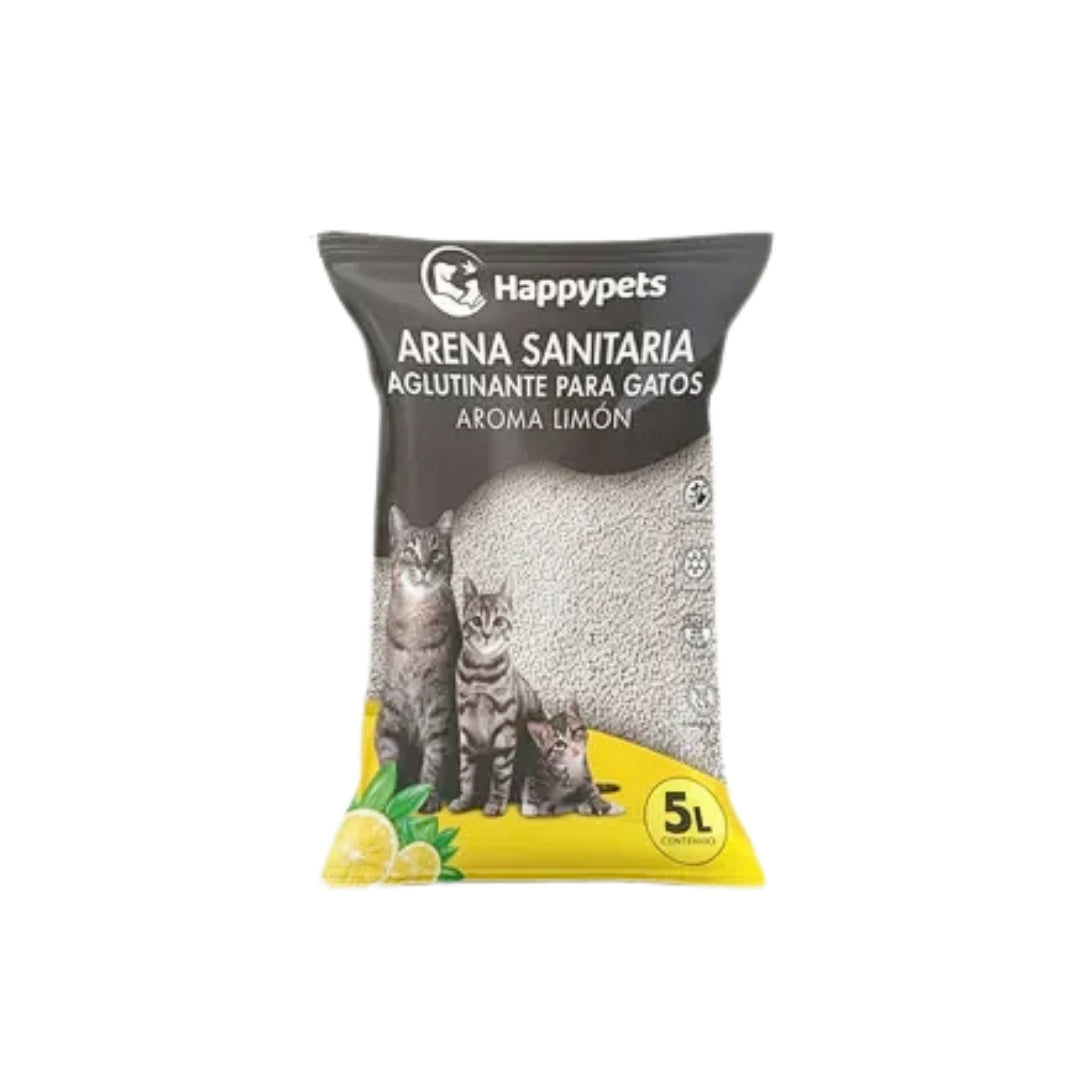 Arena Sanitaria Aglutinante Aroma Limón 5L – Buen Amigo
