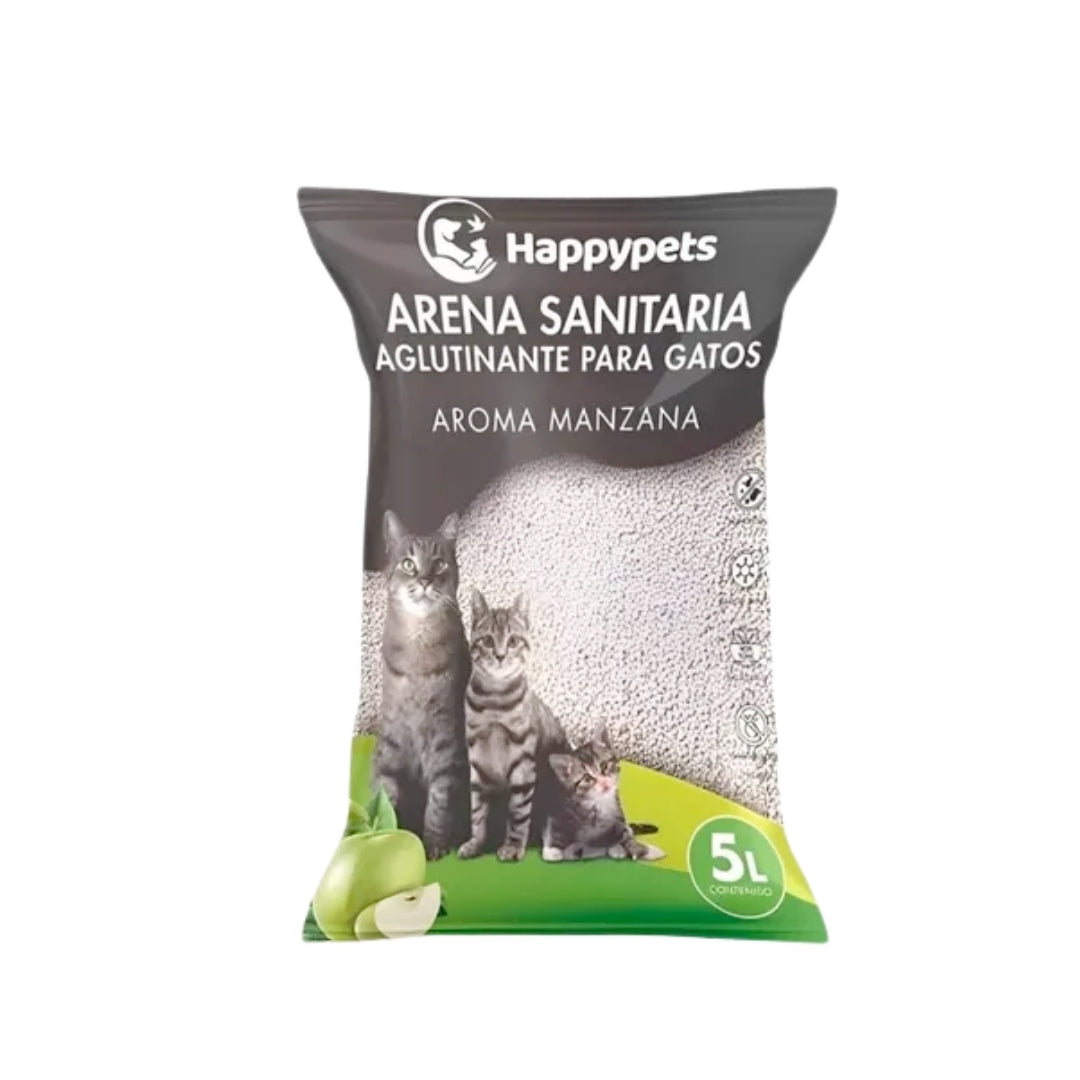 Arena Sanitaria Aglutinante Aroma Manzana 5L – Buen Amigo