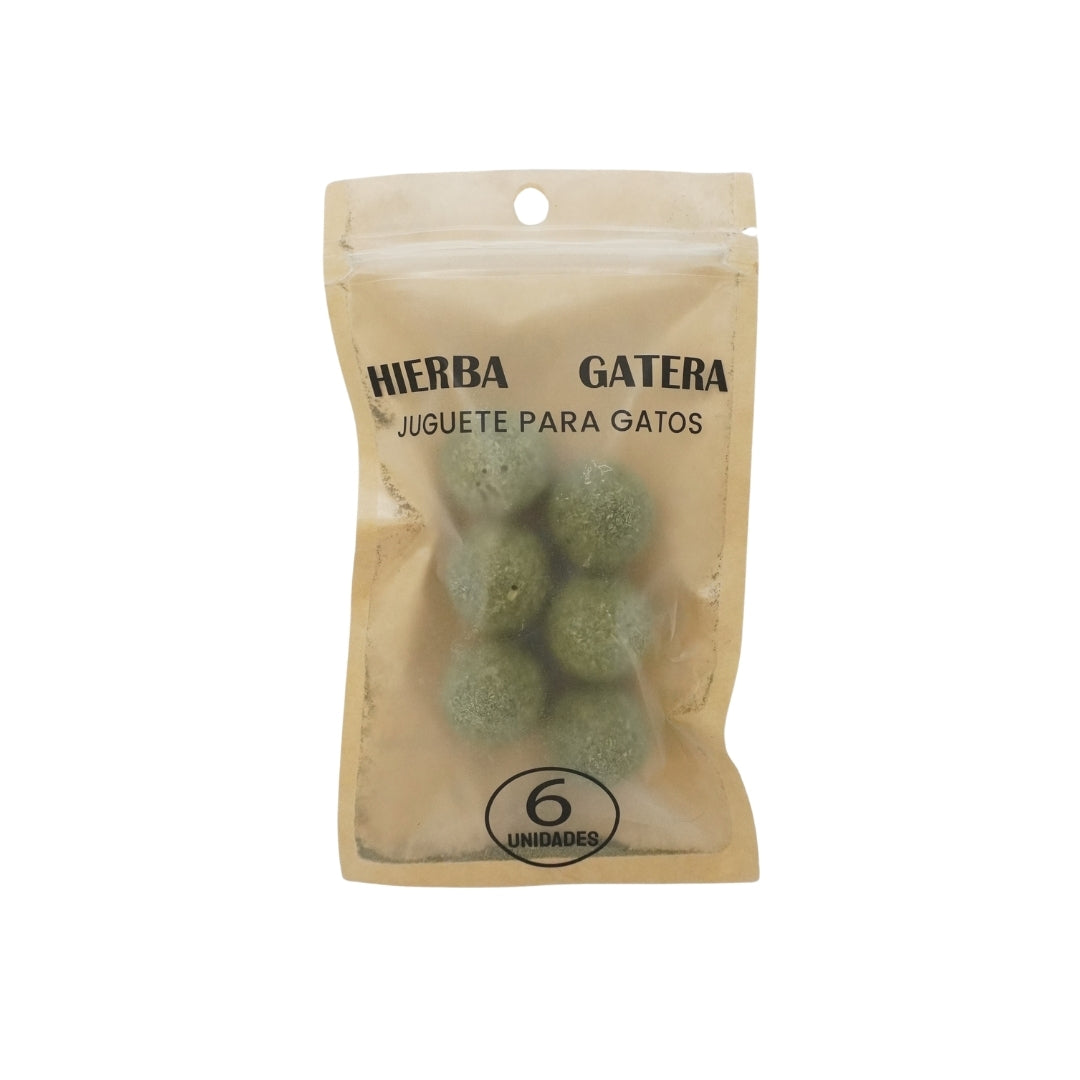 Pelotitas de Hierba Gatera para Gatos 6 Unidades – Buen Amigo