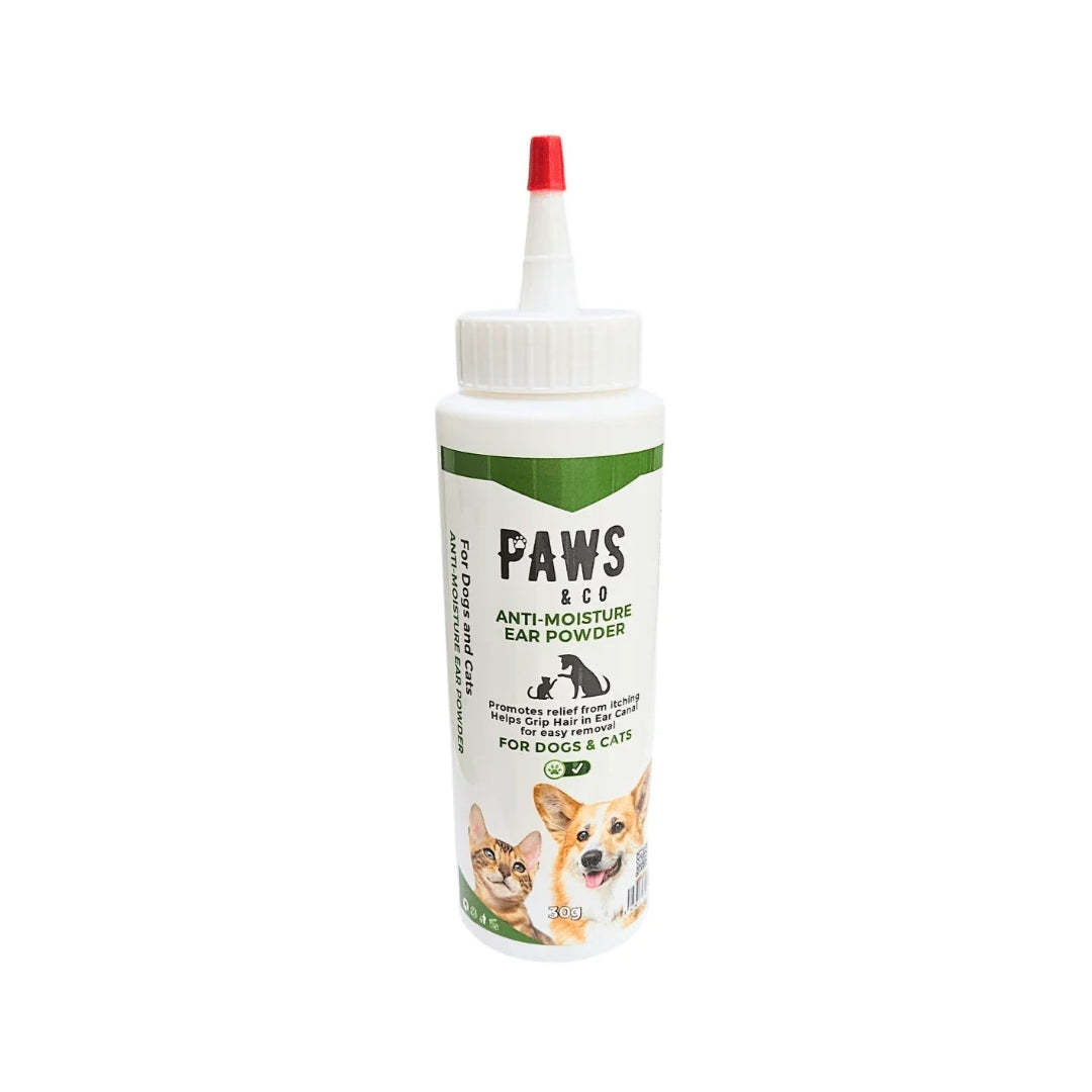 POLVO PARA OÍDOS PERROS Y GATOS 30G – Paws & Co