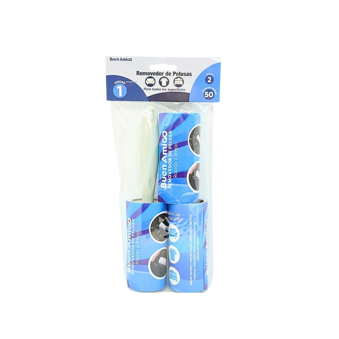 Removedor de Pelusas con 2 Repuestos – Buen Amigo