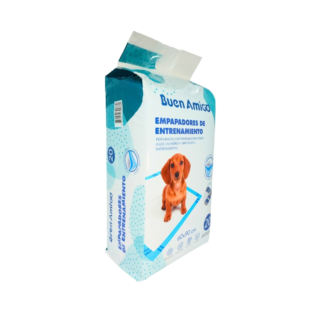 SABANILLAS DE ENTRENAMIENTO 60x90 CM SIN AROMA 20 UNIDADES – Buen Amigo